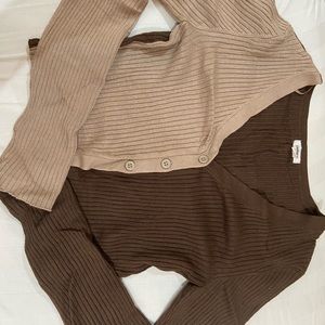 Garage colour blocked cropped cardigan. Wore once
